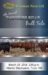 Welcome to our fourth annual Thickness Sells bull sale. We are