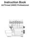 Instruction Book. AirThread 2000D Professional