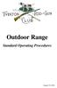 Outdoor Range. Standard Operating Procedures