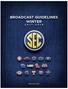 TABLE OF CONTENTS. SEC Staff Contacts 2-3. SEC Broadcast Contacts Men s Basketball Timeout Format