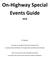 On-Highway Special Events Guide