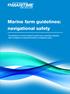 Marine farm guidelines: navigational safety