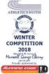 ATHLETICS SOUTH WINTER COMPETITION