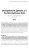 Development and Application of a Rural Intercity Demand Model