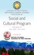 Social and Cultural Program THE WEEK OF JULY 23RD - JULY 26TH