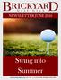 NEWSLETTER JUNE Swing into Summer.   and Like us on Facebook: Brickyard Golf Club