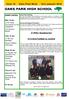 ISSUE 16 OAKS PARK NEWS 15TH JANUARY S Wilks Headteacher DIARY DATES. U/13 Girls Football vs. Loxford