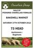 Charollais Sheep SALE OF PEDIGREE CHAROLLAIS FEMALES BAKEWELL MARKET SATURDAY 27TH OCTOBER HEAD. Auctioneers : Bagshaws