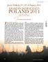 preview POLAND 2014 ARABIAN HORSE DAYS Janów Podlaski 15 th -19 th of August, 2014 SHOWS AND EVENTS