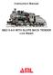 Instruction Manual. B&O WITH SLOPE BACK TENDER Live Steam