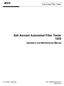 Salt Aerosol Automated Filter Tester 100S Operation and Maintenance Manual