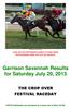 Garrison Savannah Results for Saturday July 20, 2013