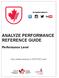 ANALYZE PERFORMANCE REFERENCE GUIDE