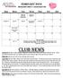 Club News. February Sun Mon Tue Wed Thu Fri Sat. Burleson County 4-H Newsletter