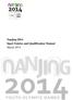 Nanjing 2014 Sport Entries and Qualification Manual March 2014