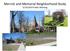 Merrick and Memorial Neighborhood Study 5/14/2014 Public Meeting