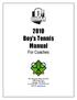 2010 Boy s Tennis Manual