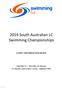 2019 South Australian LC Swimming Championships