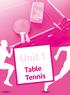 Unit 1. Table Tennis