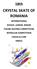 18th CRYSTAL SKATE OF ROMANIA INTERNATIONAL NOVICE, JUNIOR, SENIOR FIGURE SKATING COMPETITION INTERCLUB COMPETITION CHICKS & CUBS SINGLE