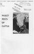 INSECT PESTS OF CATTLE