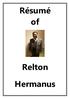 Résumé of. Relton. Hermanus