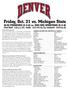 Friday, Oct. 21 vs. Michigan State