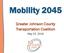 Mobility Greater Johnson County Transportation Coalition. May 23, 2018
