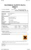 MATERIAL SAFETY DATA SHEET MSDS
