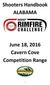 Shooters Handbook ALABAMA. June 18, 2016 Cavern Cove Competition Range