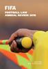 FOOTBALL LAW ANNUAL REVIEW 2018