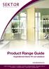 Product Range Guide. Inspirational interior fit-out solutions.