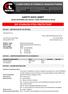 SAFETY DATA SHEET ISSUED SEPTEMBER 2014 (VALID 5 YEARS FROM DATE OF ISSUE) SSP STAINLESS STEEL PROTECTANT