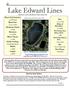 Lake Edward Lines. Newsletter of the Lake Edward Conservation Club KEEP LAKE EDWARD HEALTHY