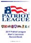 2019 Patriot League Men s Lacrosse Record Book