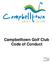 Campbelltown Golf Club Code of Conduct