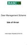Deer Management Scheme. Isle of Arran. Information Booklet 2018/19