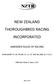 NEW ZEALAND THOROUGHBRED RACING INCORPORATED