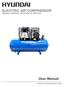 ELECTRIC AIR COMPRESSOR. Models HY3050, HY30100 & HY3150. User Manual