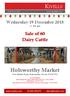 Wednesday 19 December am. Sale of 60 Dairy Cattle. Holsworthy Market. New Market Road, Holsworthy, Devon, EX22 7FA