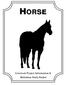 HORSE. Livestock Project Information & Skillathon Study Packet