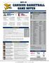 CANISIUS BASKETBALL GAME NOTES #GRIFFS GAME 12