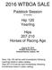 2016 WTBOA SALE. Paddock Session (5 horses) Hip 120 Yearling. Hips Horses of Racing Age