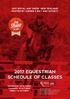 2017 EQUESTRIAN SCHEDULE OF CLASSES