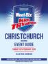 Christchurch. Sunday, 25th February, Morning Event Guide. Jellie Park, Burnside