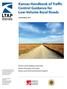 Kansas Handbook of Traffic Control Guidance for Low-Volume Rural Roads
