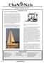 The Newsletter of the Sailing Club of Washington June th Year Anniversary. Commodore s Log