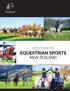 WELCOME TO EQUESTRIAN SPORTS NEW ZEALAND