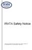 Procedures for IRATA Registrations and Direct Entry