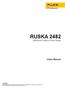 RUSKA Users Manual. Differential Pressure Piston Gauge